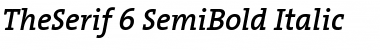 Download TheSerif SemiBold Italic Font
