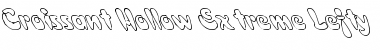 Download Croissant Hollow Extreme Lefty Regular Font Title Preview