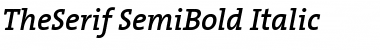 Download The Serif Semi Bold- Italic Font