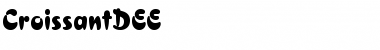 Download CroissantDEE Regular Font Title Preview