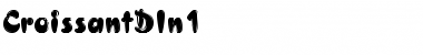 Download CroissantDIn1 Regular Font Title Preview