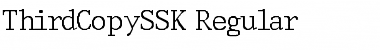Download ThirdCopySSK Regular Font