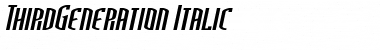 Download ThirdGeneration Italic Font