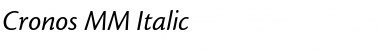 Download Cronos MM Regular Font Title Preview