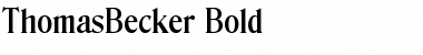 Download ThomasBecker Bold Font