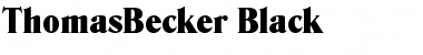 Download ThomasBecker-Black Regular Font