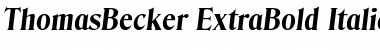 Download ThomasBecker-ExtraBold Italic Font