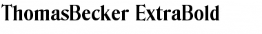 Download ThomasBecker-ExtraBold Regular Font
