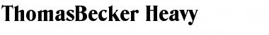 Download ThomasBecker-Heavy Regular Font