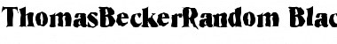 Download ThomasBeckerRandom-Black Regular Font
