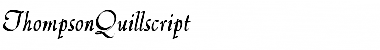 Download ThompsonQuillscript Regular Font