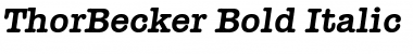 Download ThorBecker Bold Italic Font