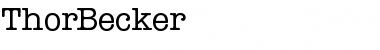 Download ThorBecker Regular Font