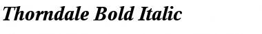 Download Thorndale Bold Italic Font