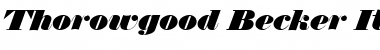 Download Thorowgood Becker Italic Font