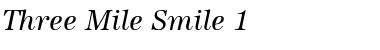 Download Three Mile Smile 1 Italic Font