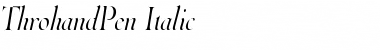 Download ThrohandPen Italic Font