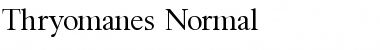 Download Thryomanes Normal Font