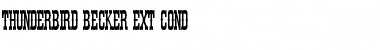 Download Thunderbird Becker Ext Cond Regular Font