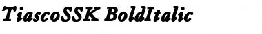 Download TiascoSSK BoldItalic Font