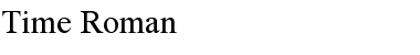 Download Time Roman Normal Font Title Preview