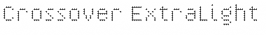 Download Crossover ExtraLight Font Title Preview