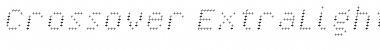 Download Crossover ExtraLightOblique Font Title Preview