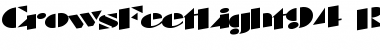 Download CrowsFeetLight94 Regular Font Title Preview