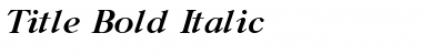 Download GazetaTitul Bold Italic Font Title Preview