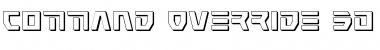 Download Command Override 3D Regular Font Title Preview