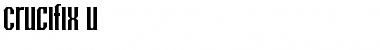 Download Crucifix U Font Title Preview