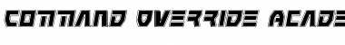 Download Command Override Academy Italic Italic Font Title Preview