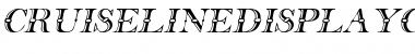 Download CruiselineDisplayCaps Italic Font Title Preview