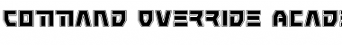 Download Command Override Academy Regular Font Title Preview
