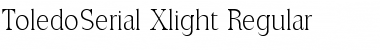 Download ToledoSerial-Xlight Font