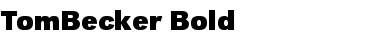 Download TomBecker Bold Font