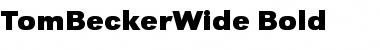 Download TomBeckerWide Font