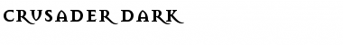 Download Crusader Dark Font Title Preview