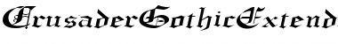 Download CrusaderGothicExtended Italic Font Title Preview