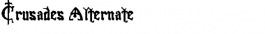 Download Crusades Alternate Regular Font Title Preview
