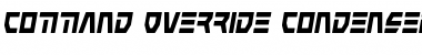 Download Command Override Condensed Italic Condensed Italic Font Title Preview