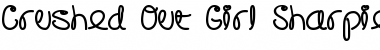 Download Crushed Out Girl Sharpie Font Title Preview