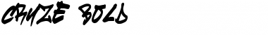 Download cruze Bold Font Title Preview