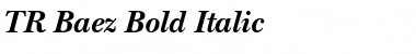 Download TR Baez Bold Italic Font