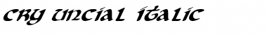 Download Cry Uncial Italic Italic Font Title Preview