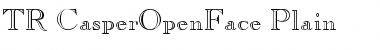 Download TR CasperOpenFace Plain Font