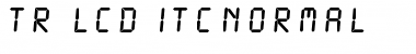 Download TR LCD ITCNormal Font