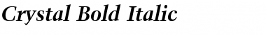 Download Crystal Bold Italic Font Title Preview