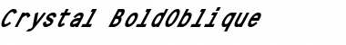 Download Crystal BoldOblique Font Title Preview