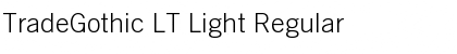 Download TradeGothic LT Light Regular Font